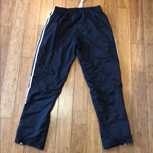 ADIDAS White Striped Black Athletic Pants - Picture 4 of 5